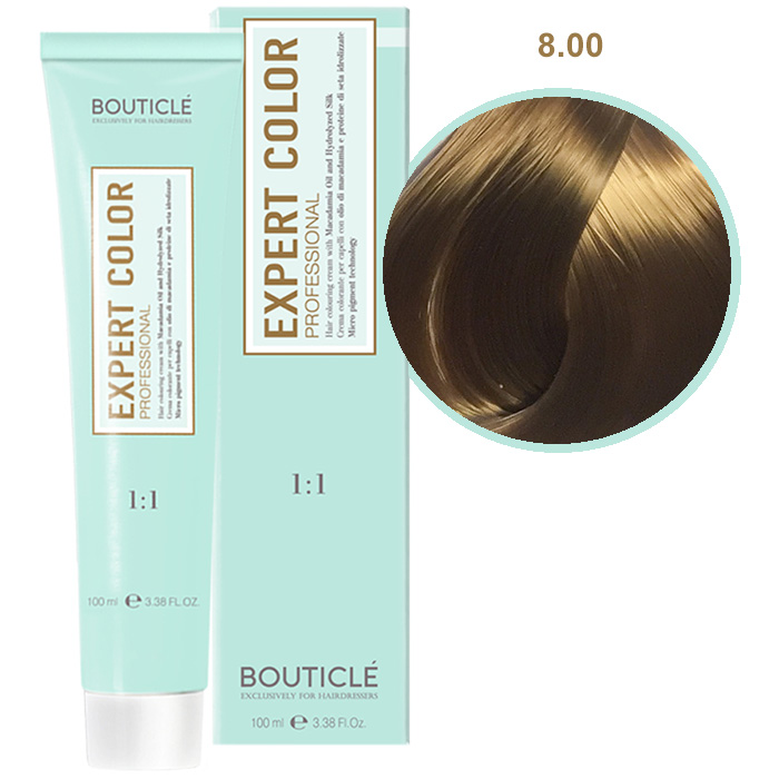 Краска для волос 8.00 Светло-русый для седины Bouticle Expert Color, 100 мл