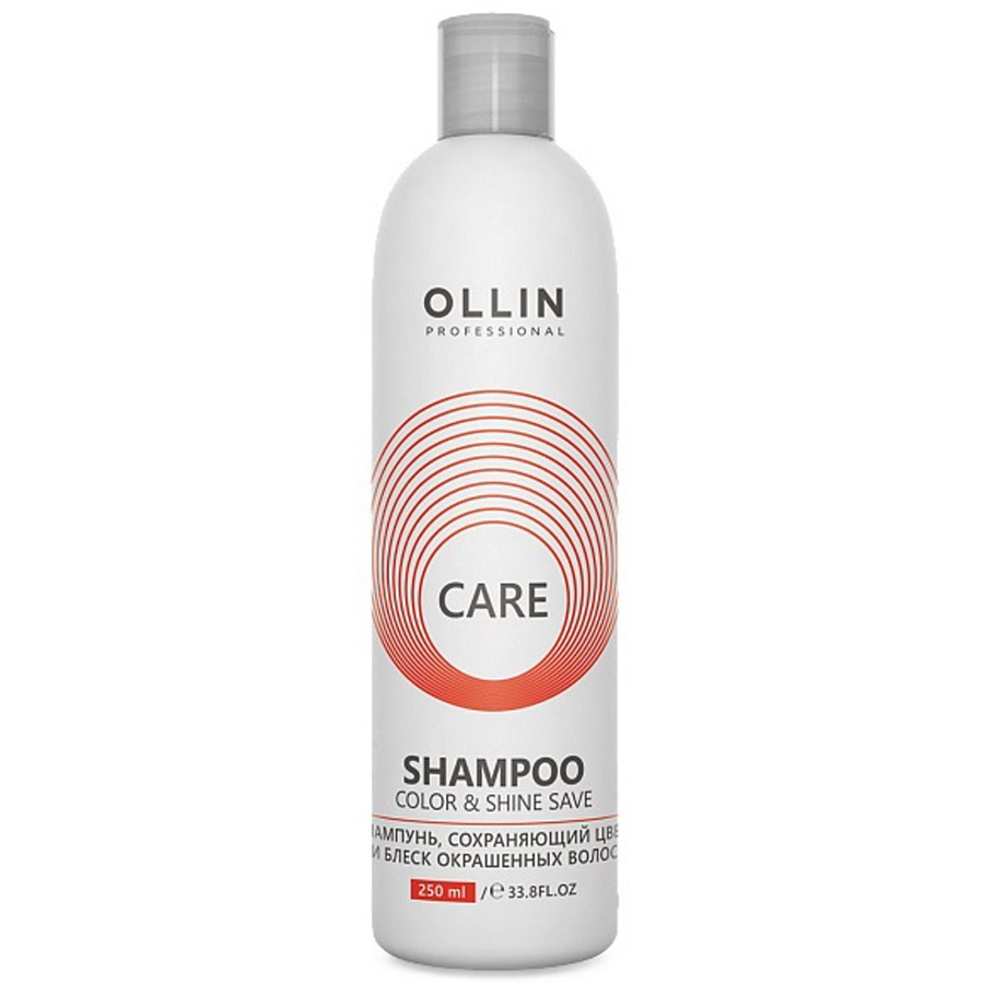 Шампунь сохраняющий цвет и блеск окрашенных волос Ollin Care Color & Shine Save