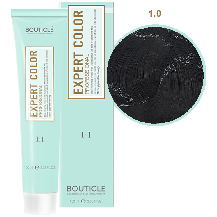 Краска для волос 1.0 Черный Bouticle Expert Color, 100 мл
