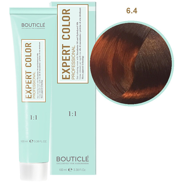 Краска для волос 6.4 Темно-русый медный Bouticle Expert Color, 100 мл
