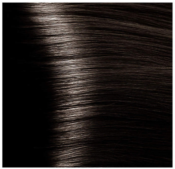 Крем-краска для волос 4.07 Коричневый натуральный холодный Kapous Hyaluronic Acid, 100 мл
