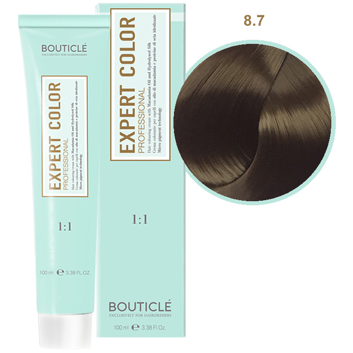 Краска для волос 8.7 Капучино Bouticle Expert Color, 100 мл