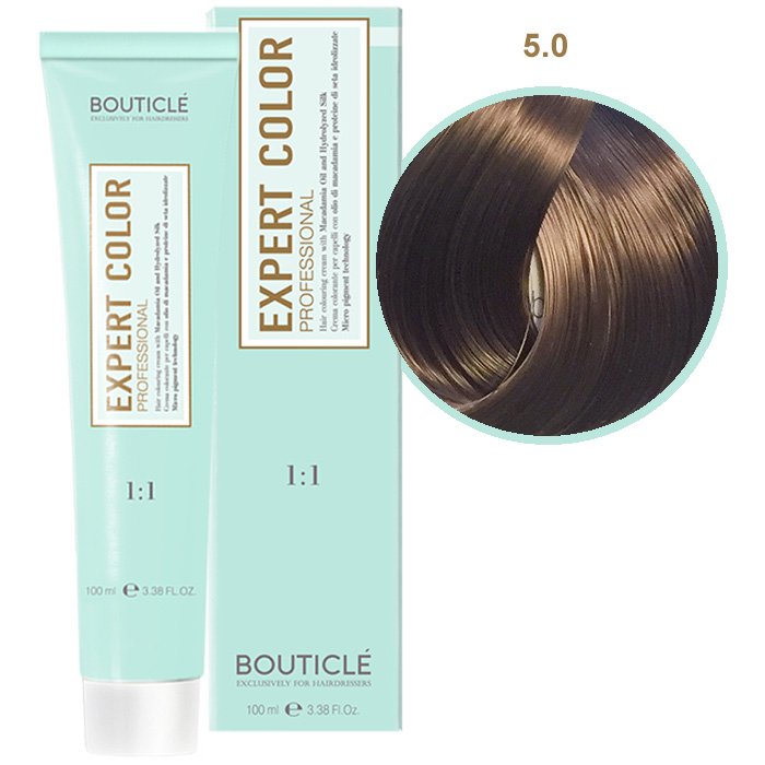 Краска для волос 5.0 Светлый шатен Bouticle Expert Color, 100 мл