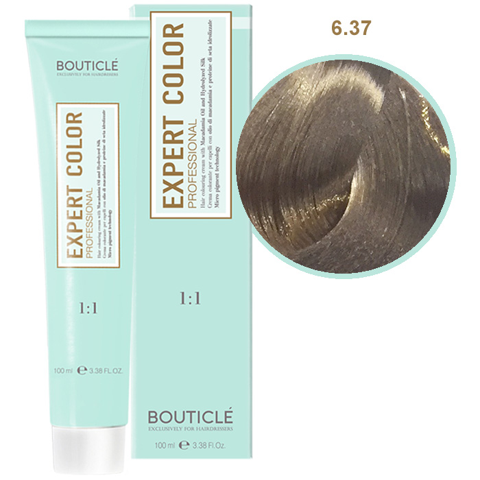 Краска для волос 6.37 Темно-русый золотисто-коричневый Bouticle Expert Color, 100 мл