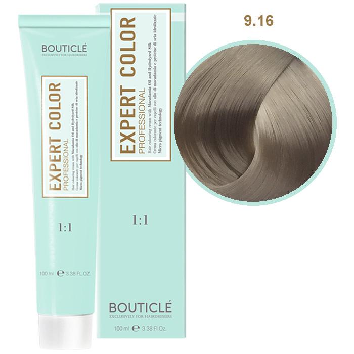 Краска для волос 9.16 Блондин пепельно-перламутровый Bouticle Expert Color, 100 мл