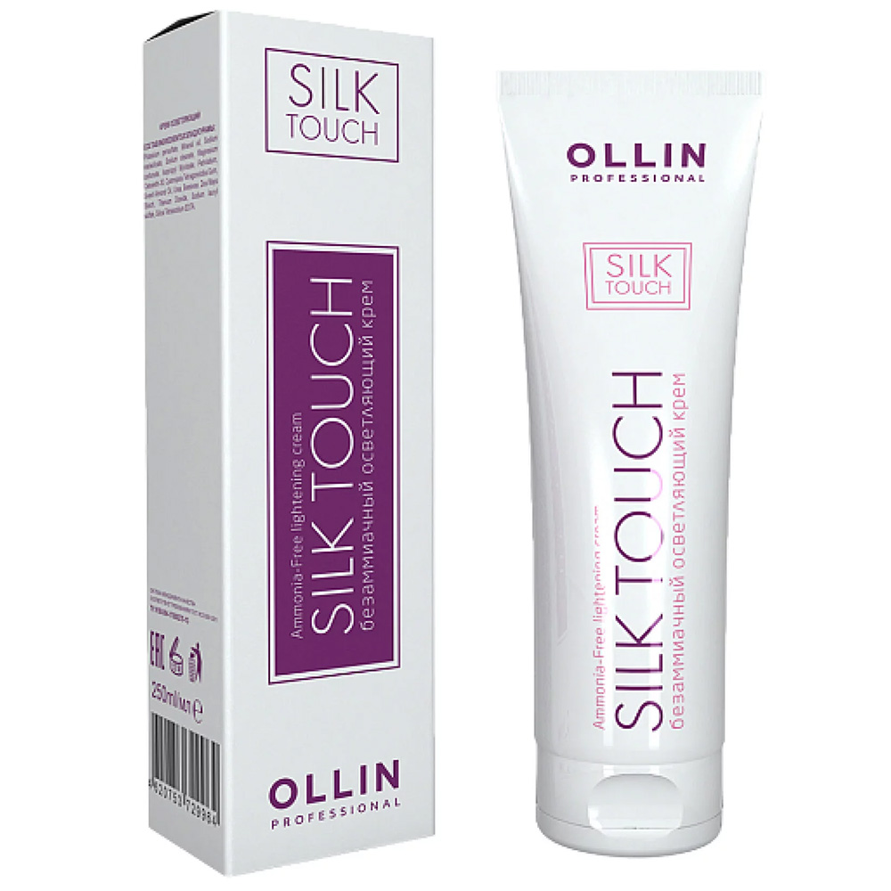 Купить безаммиачный осветляющий крем ollin blond silk touch, 250 мл для  профессионалов в Москве