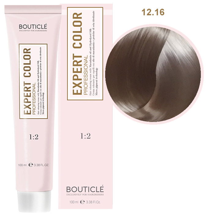 Краска для волос 12.16 Холодный перламутровый экстра блондин Bouticle Expert Color, 100 мл
