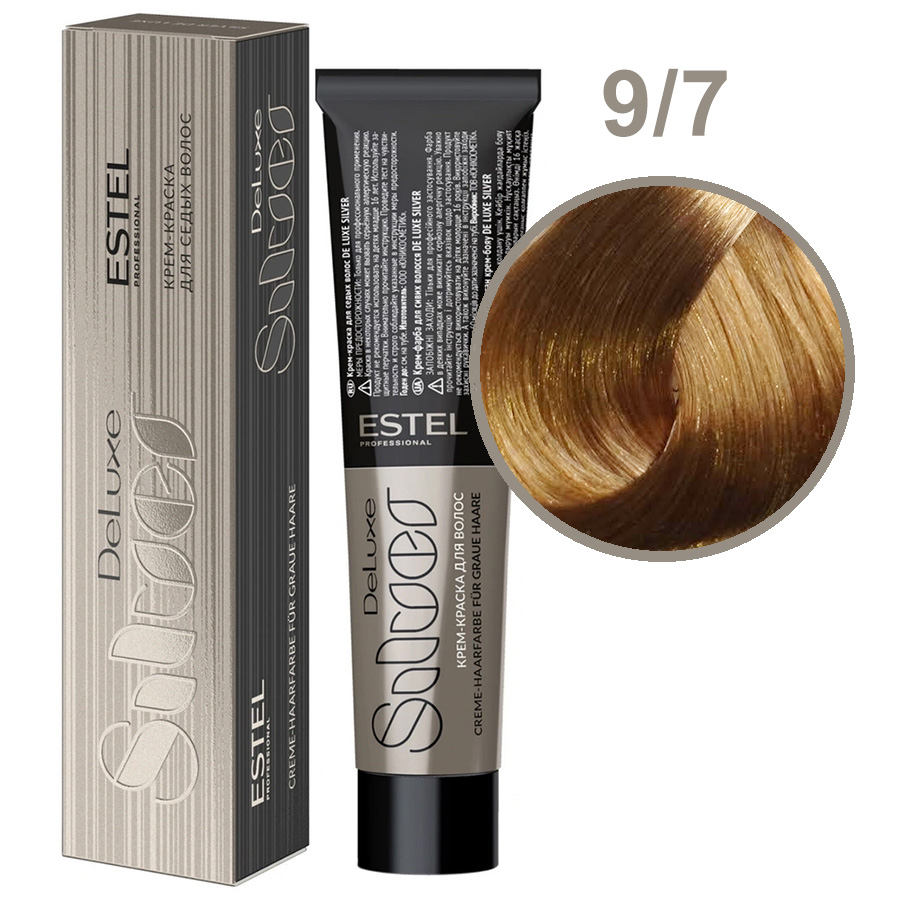 Крем-краска для седых волос 9/7 Блондин коричневый Estel De Luxe Silver, 60 мл