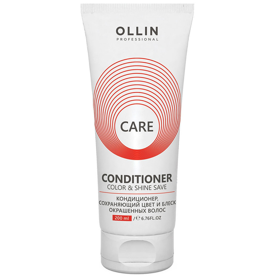 Кондиционер сохраняющий цвет и блеск окрашенных волос Ollin Care Color & Shine Save