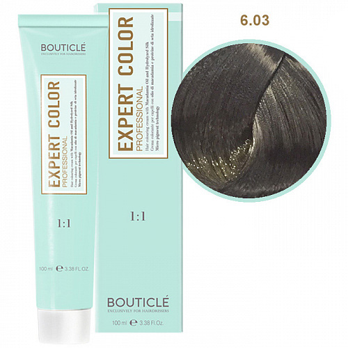 Краска для волос 6.03 Темно-русый натурально-золотистый Bouticle Expert Color, 100 мл
