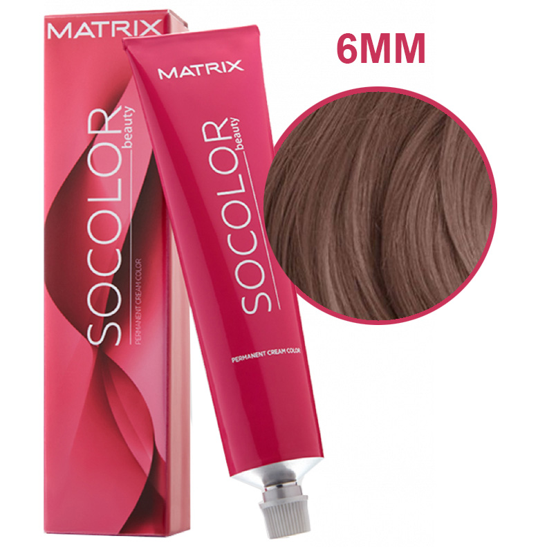 Matrix SoColor Sync Pre-Bonded - Краска для волос 6М темный блондин мокка 90мл