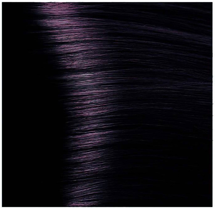 Крем-краска для волос 1.2 Черный фиолетовый Kapous Hyaluronic Acid, 100 мл